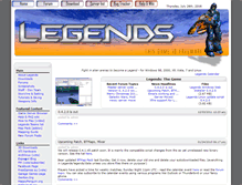 Tablet Screenshot of legendsthegame.net